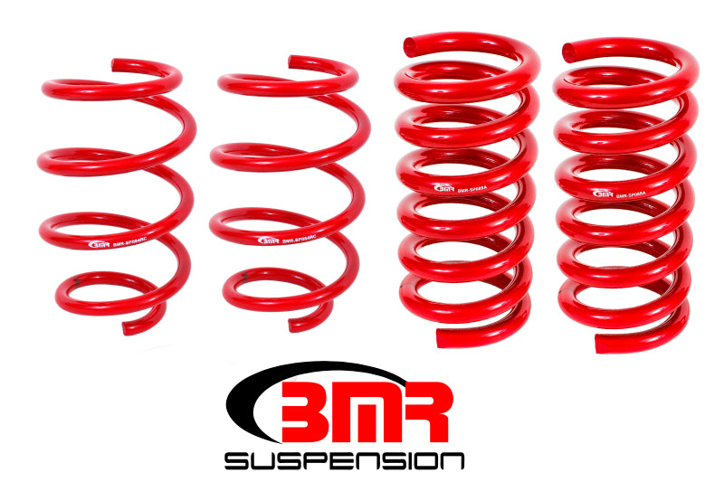 BMR 15-17 S550 Mustang Handling Version Lowering Springs (Set Of 4) - Red